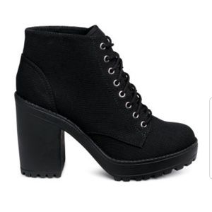 🖤Black Platform Ankle Boots 🖤